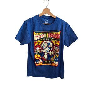 Disney Pixar Toy Story 4 Blue Graphic Tee T-Shirt Men's Women's Size S